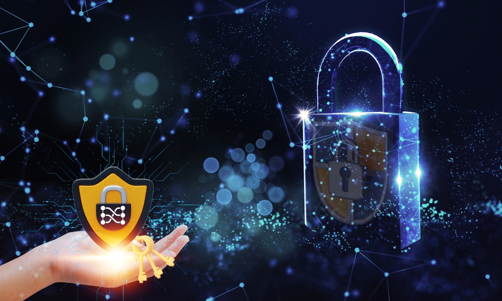 a modern cybersecurity concept implementing advanced security measures,